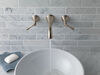 Two Handle Wall Mount Bathroom Faucet