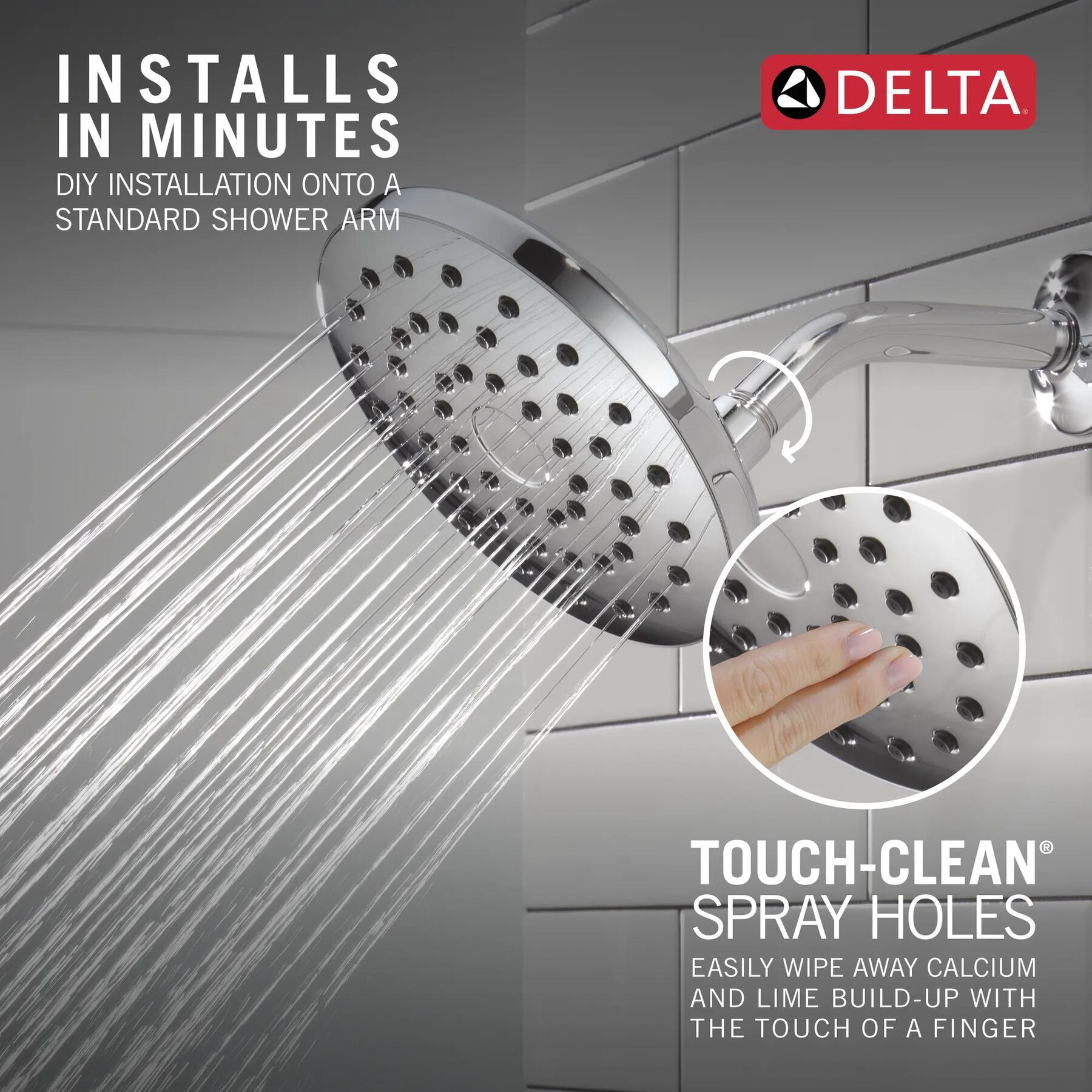 PivotPro&trade; Raincan Shower Head