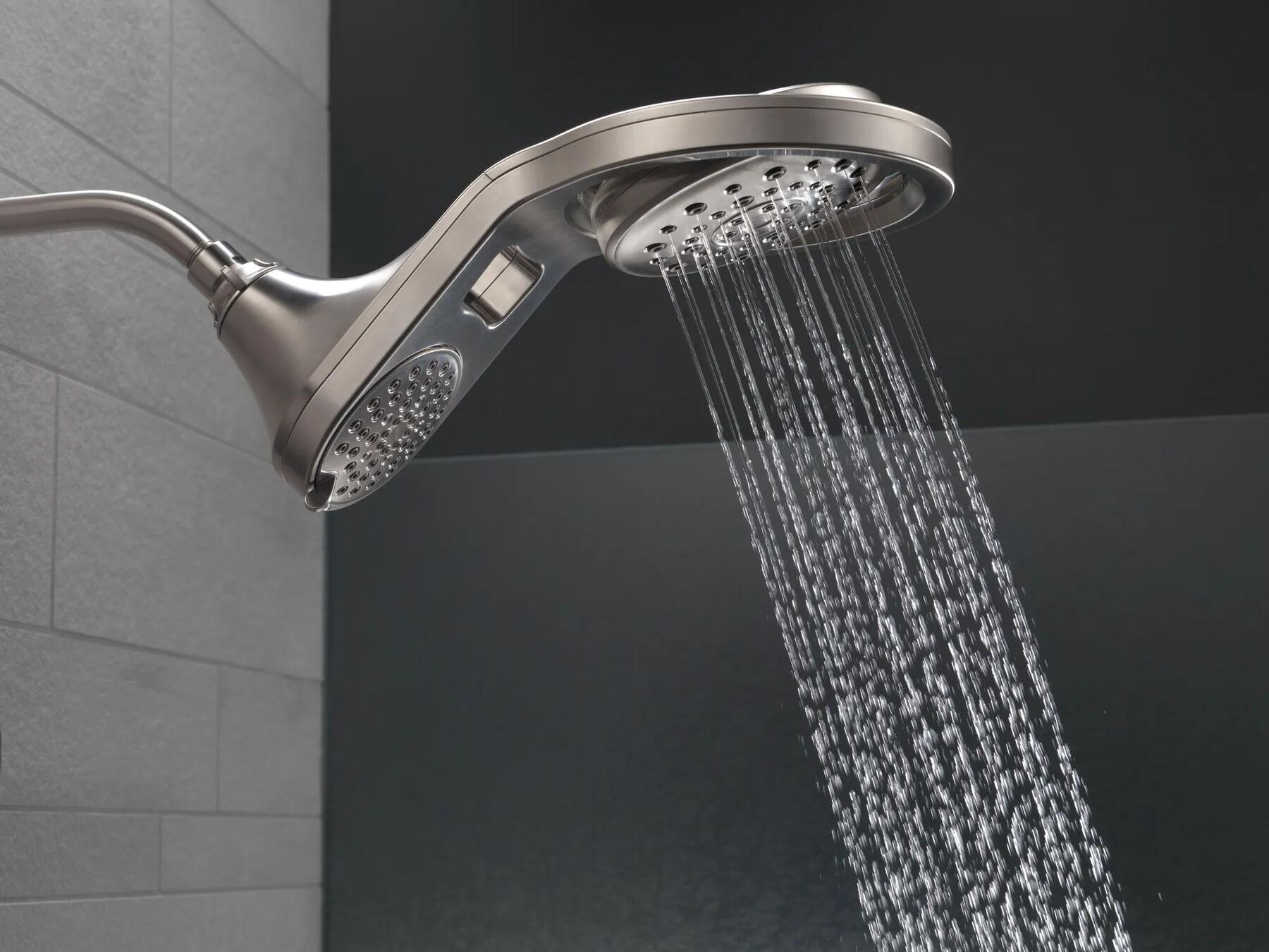HydroRain&reg; 5-Setting Two-in-One Shower Head