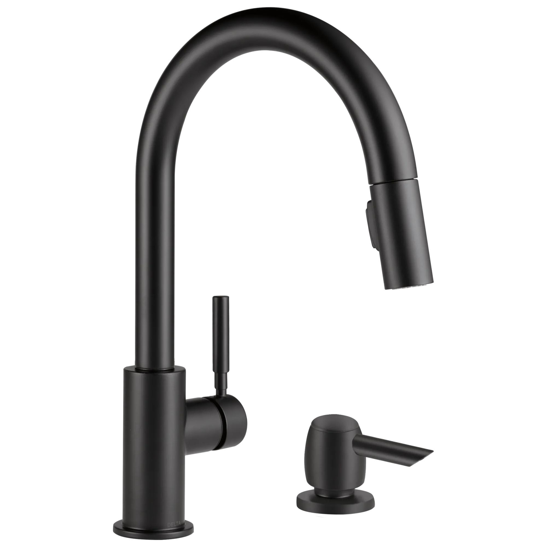 Single Handle Pull-Down Kitchen Faucet with Soap Dispenser (Recertified)