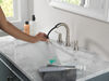 Two Handle Widespread Pull Down Bathroom Faucet (Recertified)