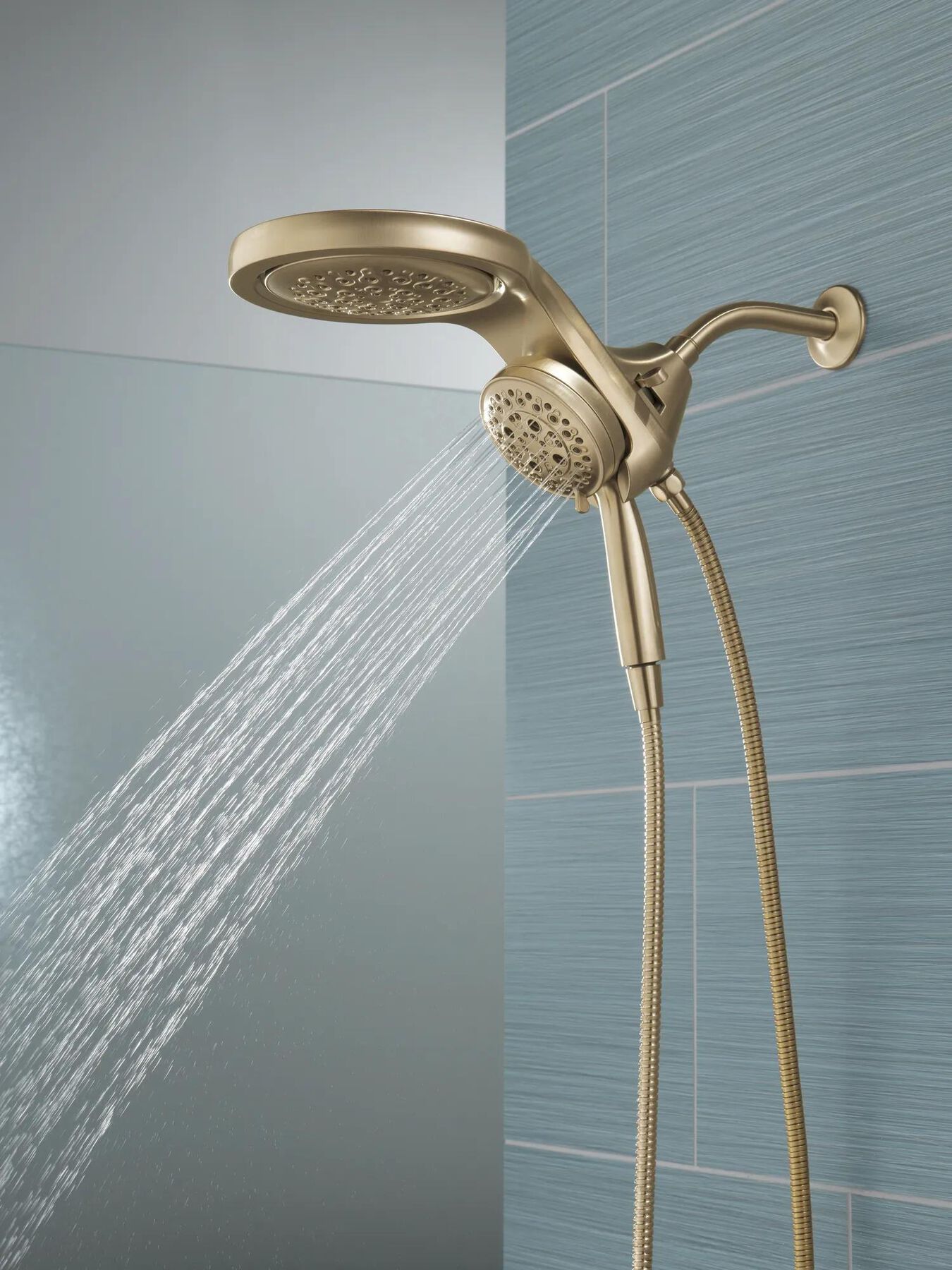 HydroRain&reg; H<sub>2</sub>Okinetic&reg; 5-Setting Two-in-One Shower Head