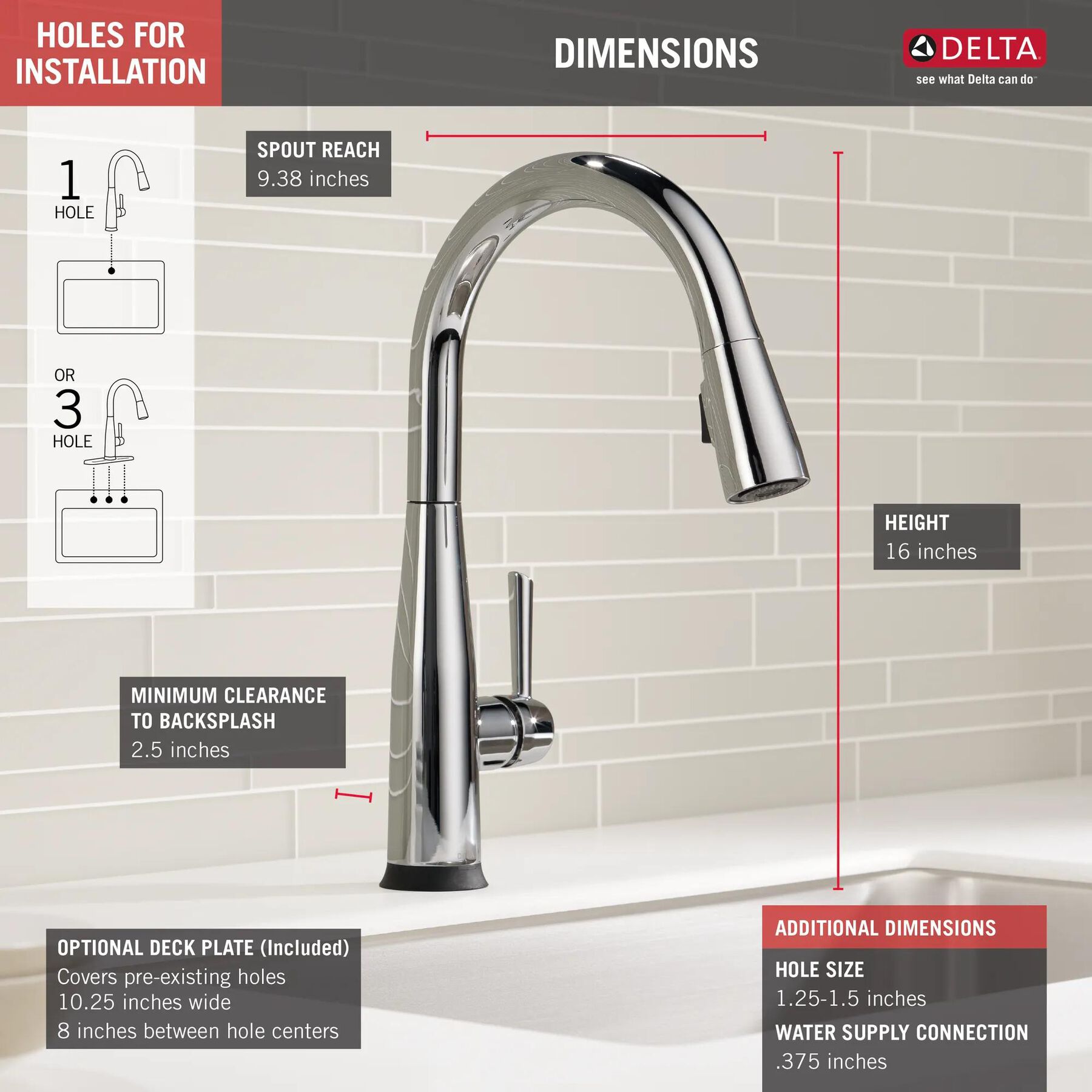 VoiceIQ&reg; Single Handle Pull-Down Faucet with Touch<sub>2</sub>O&reg; Technology (Recertified)