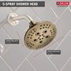H<sub>2</sub>Okinetic&reg; 5-Setting Transitional Raincan Shower Head