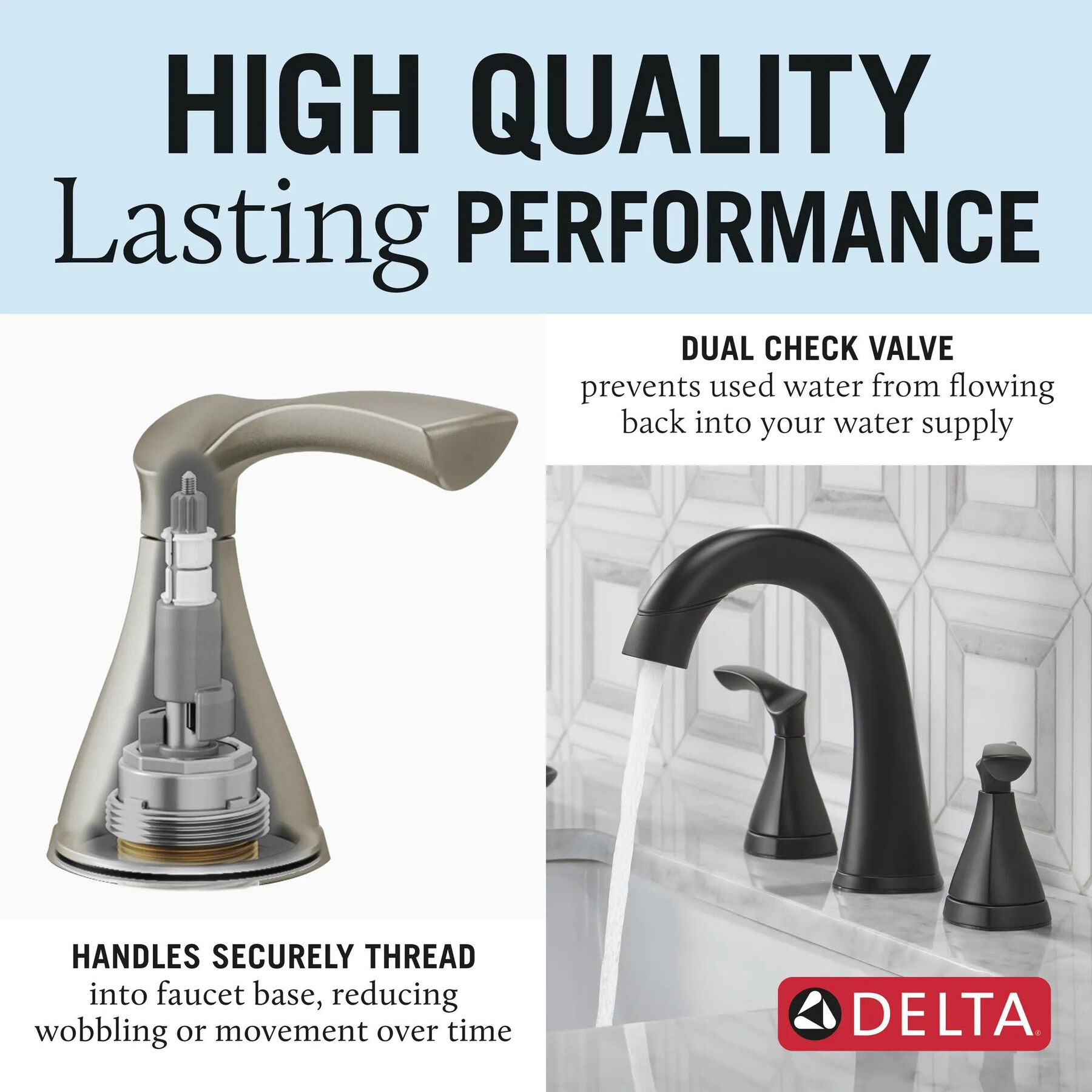 Two Handle Widespread Pull-Down Bathroom Faucet (Recertified)