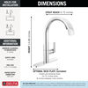 Single-Handle Pull-Down Kitchen Faucet