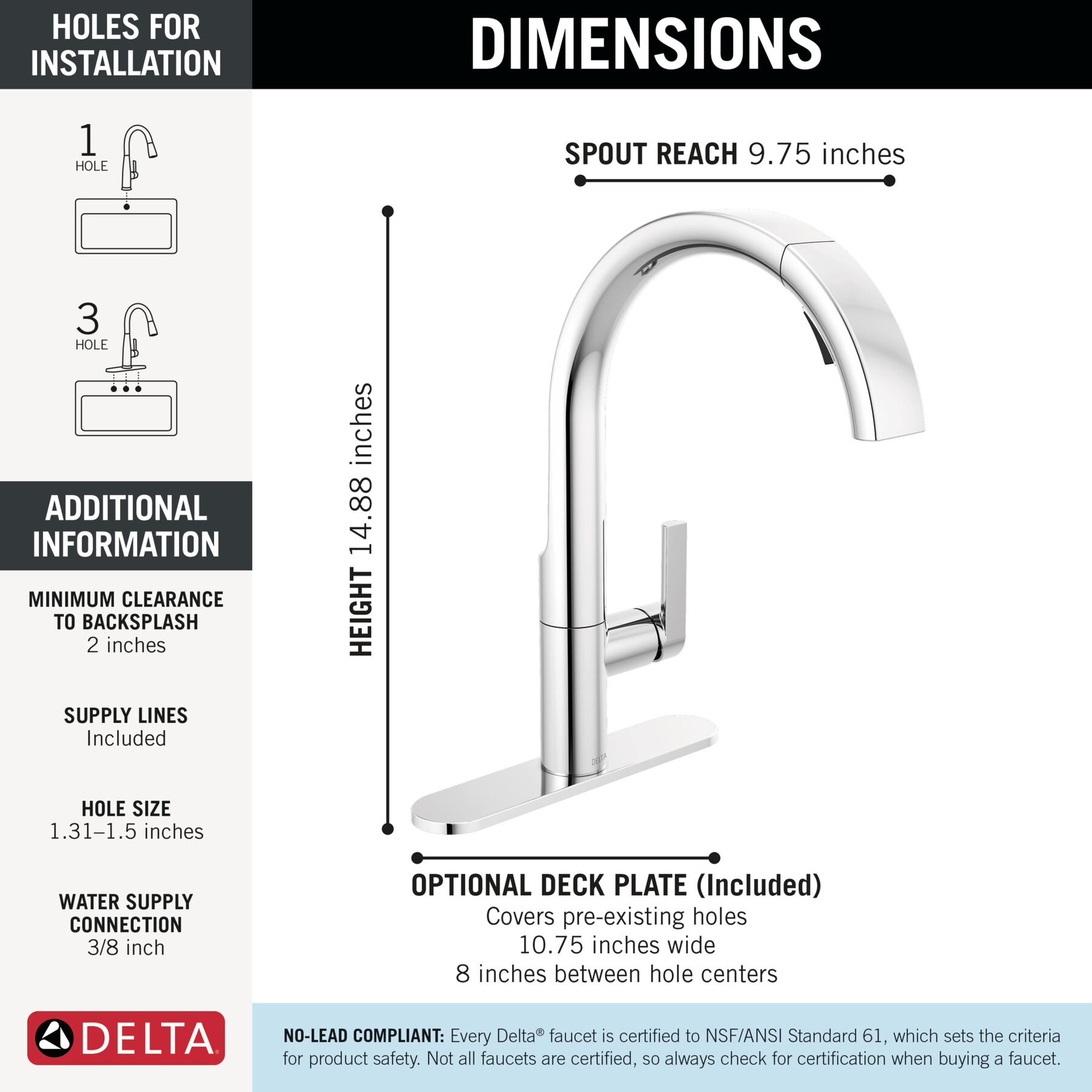 Single-Handle Pull-Down Kitchen Faucet