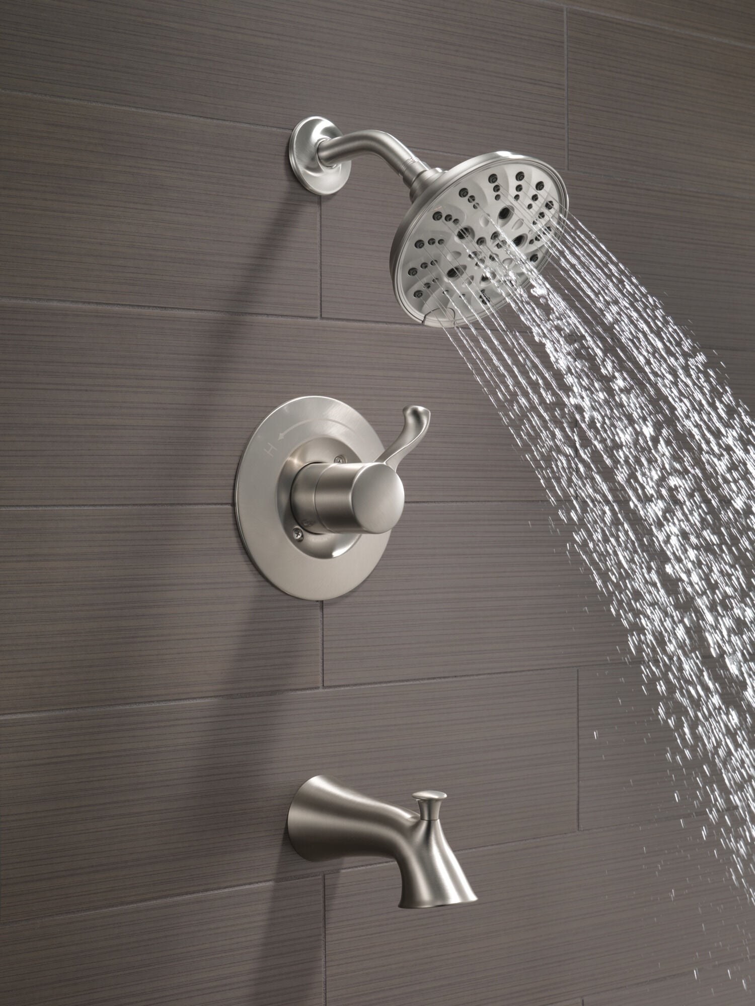 V系 CD 14 Series Tub and Shower Trim with Rough in Spotshield Stainless
