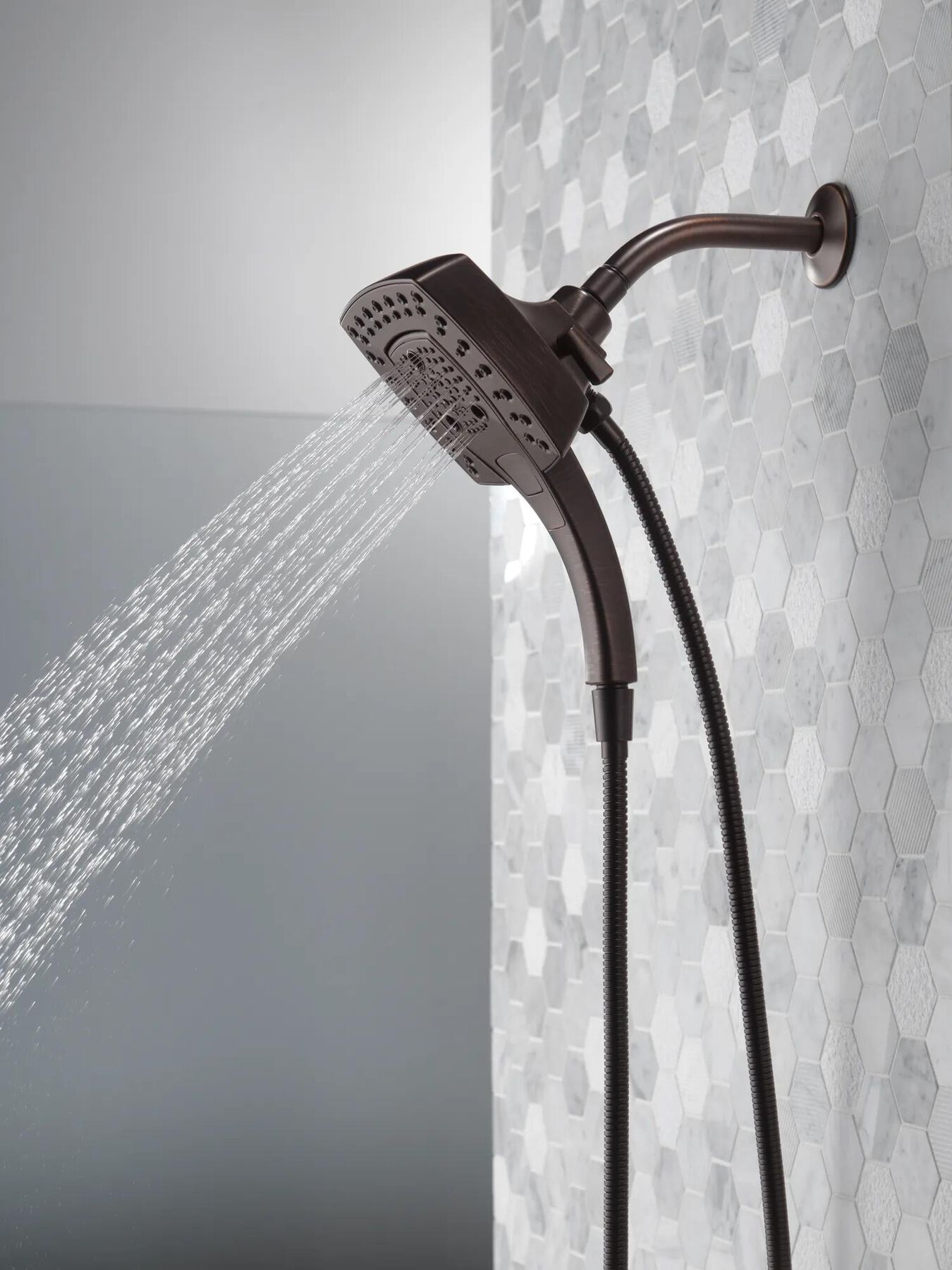 H<sub>2</sub>Okinetic&reg; In2ition&reg; 5-Setting Two-in-One Shower (Recertified)