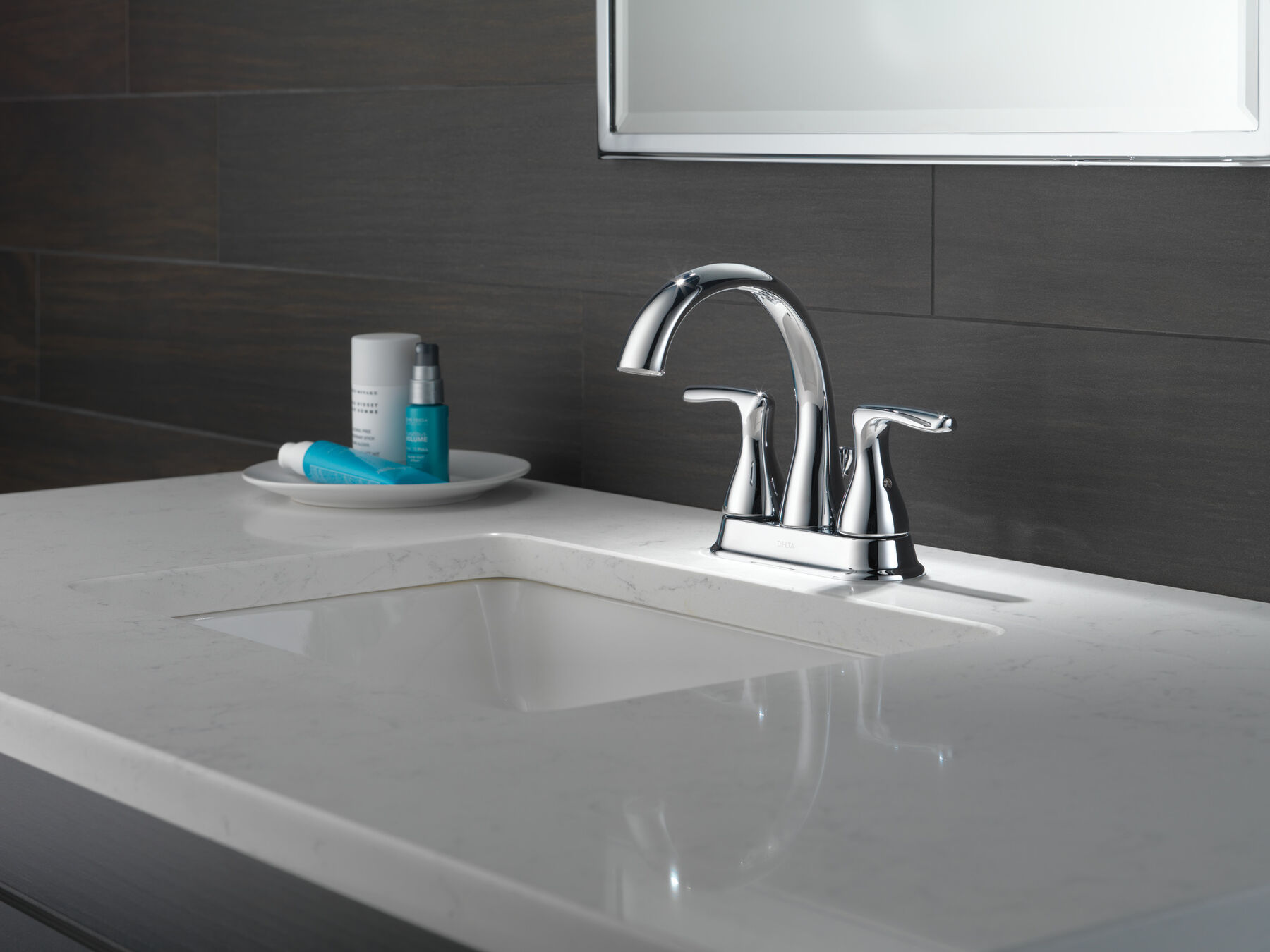 Two Handle Centerset Bathroom Faucet