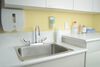 Two Handle 8 In Cast Deck-Mount Faucet