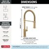 Single Handle Pull-Down Kitchen Faucet With Spring Spout