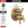 Two-Handle Monitor&reg; 17 Series Valve Trim with 3 Or 6-Setting Diverter