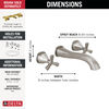 Two Handle Wall Mount Bathroom Faucet Trim