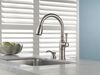 Single Handle Pull-Down Kitchen Faucet with Soap Dispenser