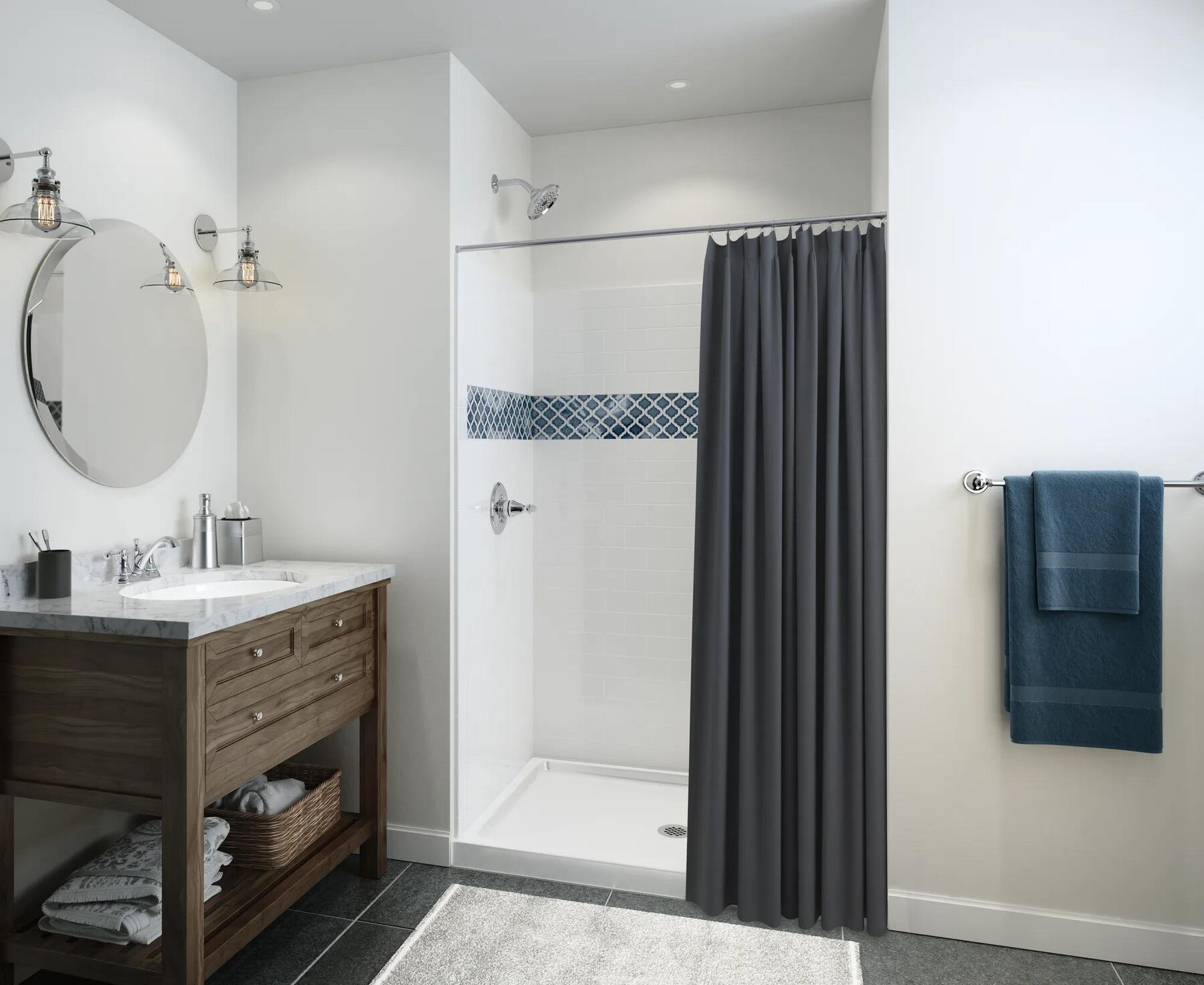 Two Handle Centerset Bathroom Faucet