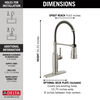 Single-Handle Pull-Down Spring Kitchen Faucet (Recertified)