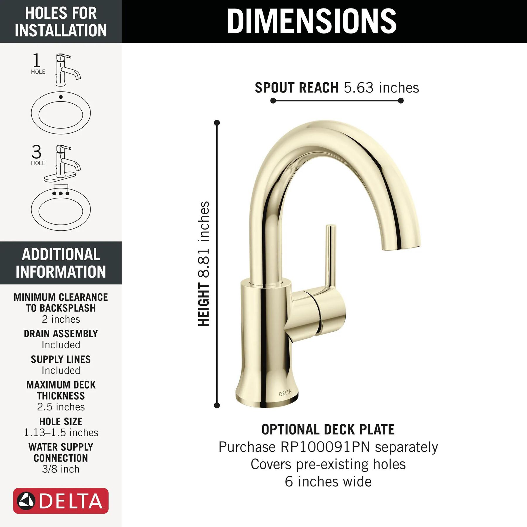 Single Handle Bathroom Faucet