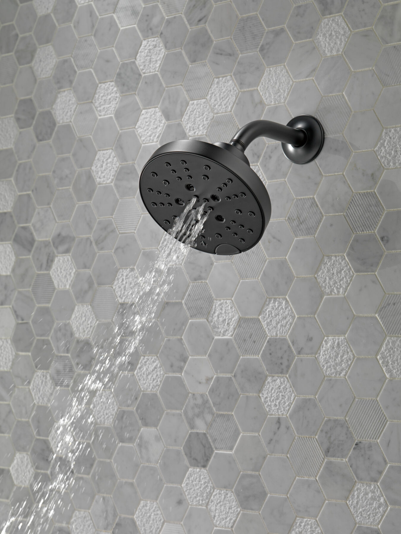 H<sub>2</sub>Okinetic&reg; 5-Setting Contemporary Raincan Shower Head (Recertified)
