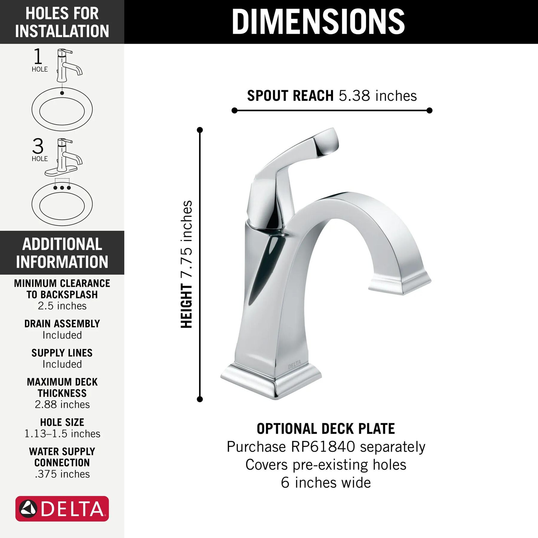 Single Handle Bathroom Faucet