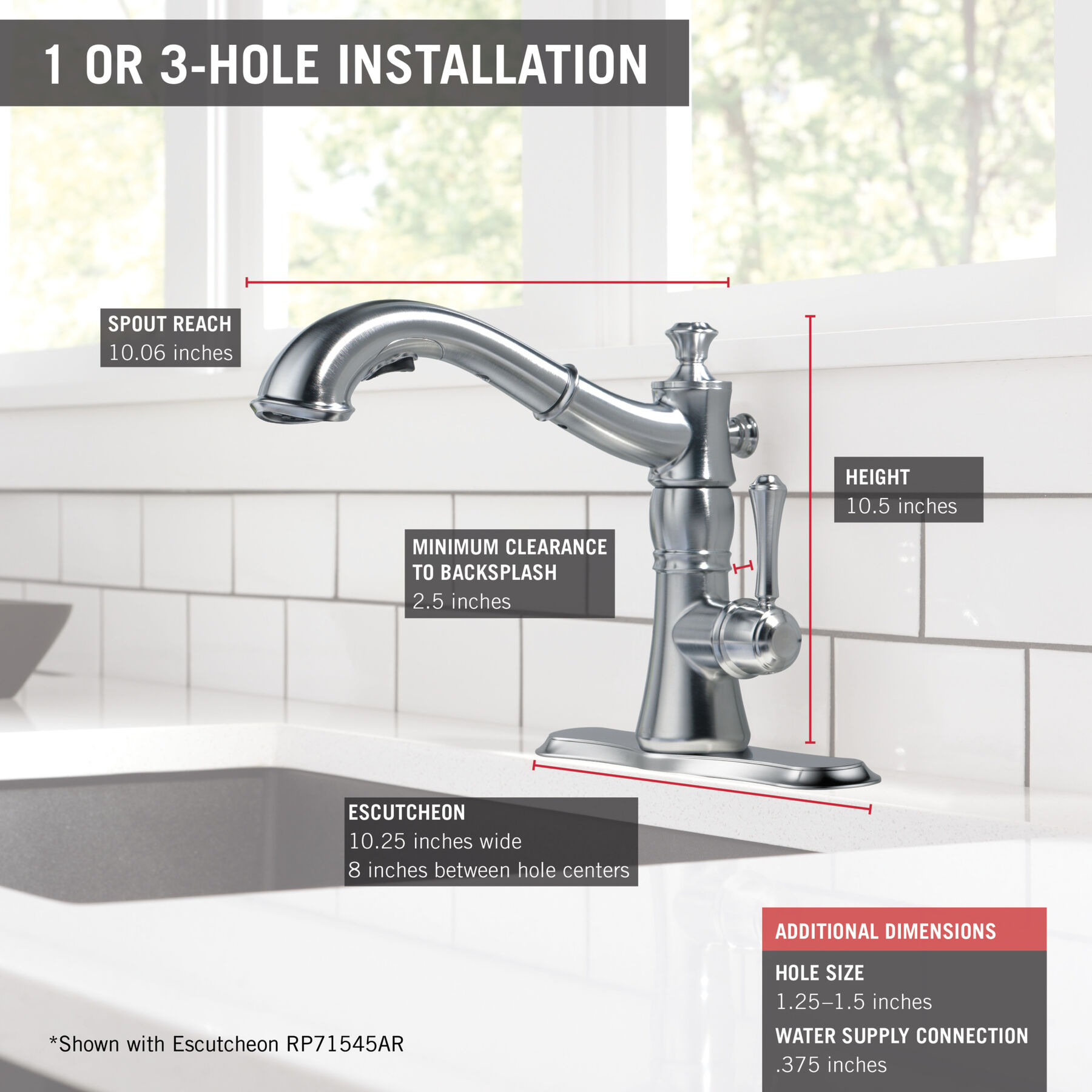 Pull-Out Kitchen Faucet (Recertified)