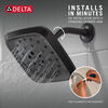 H2Okinetic&reg; 4-Setting Shower Head with Ultrasoak&reg;