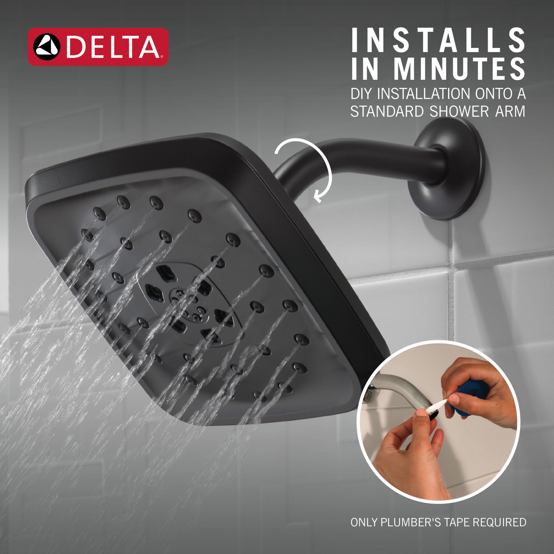H2Okinetic&reg; 4-Setting Shower Head with Ultrasoak&reg;