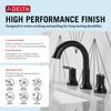 Two Handle Widespread Pull Down Bathroom Faucet