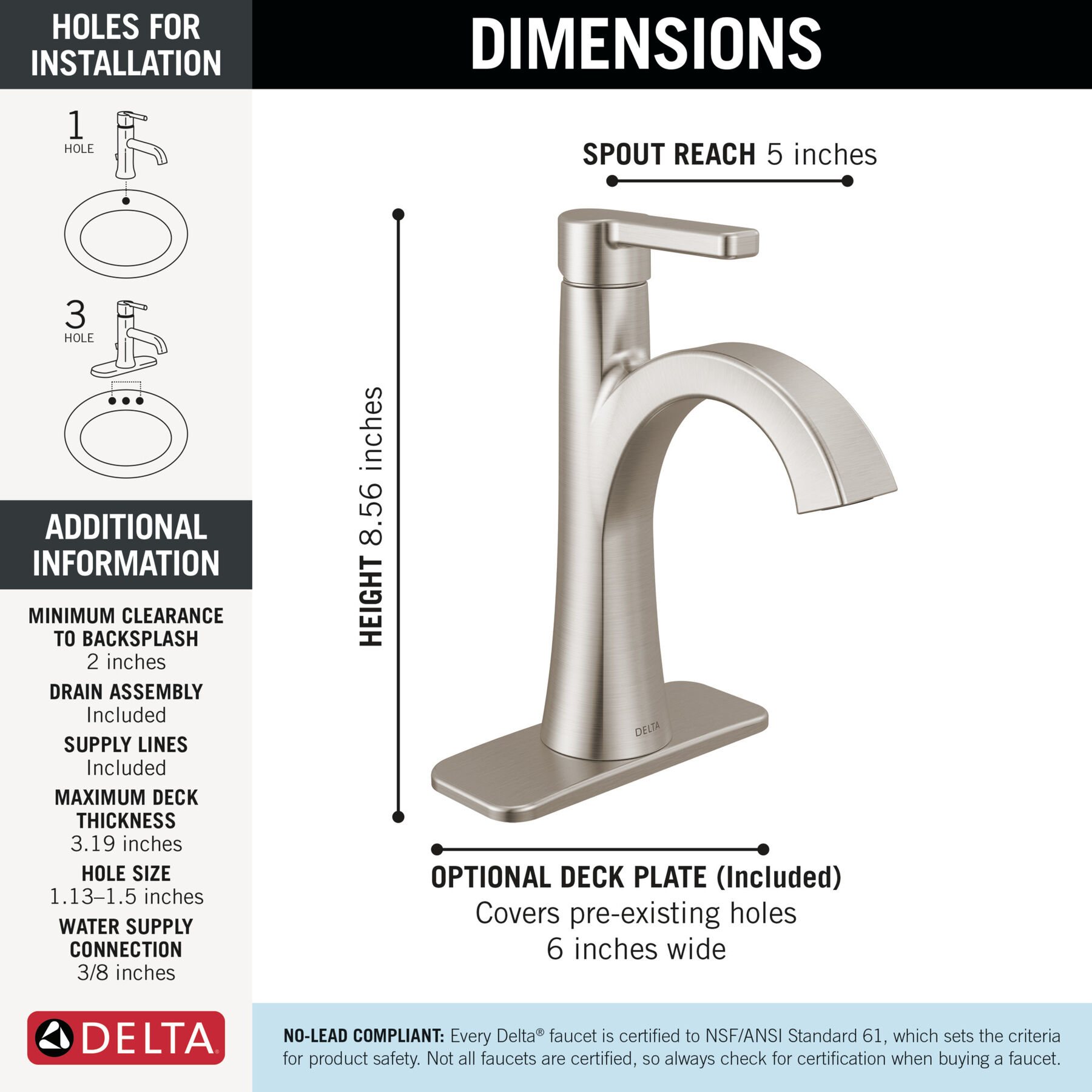 Single Handle Bathroom Faucet