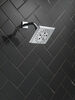 H<sub>2</sub>Okinetic&reg; 5-Setting Angular Modern Raincan Shower Head