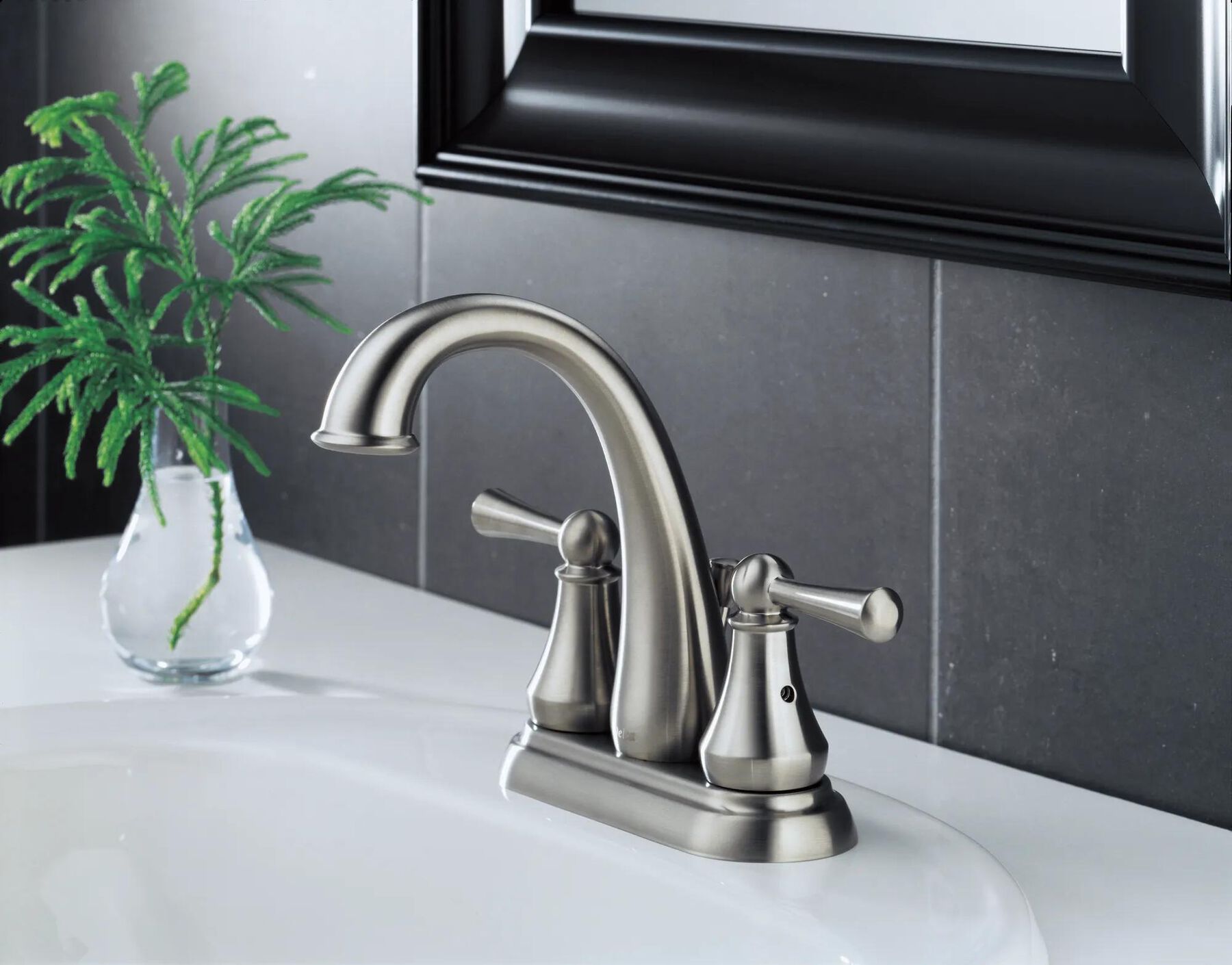 Two Handle Centerset Bathroom Faucet