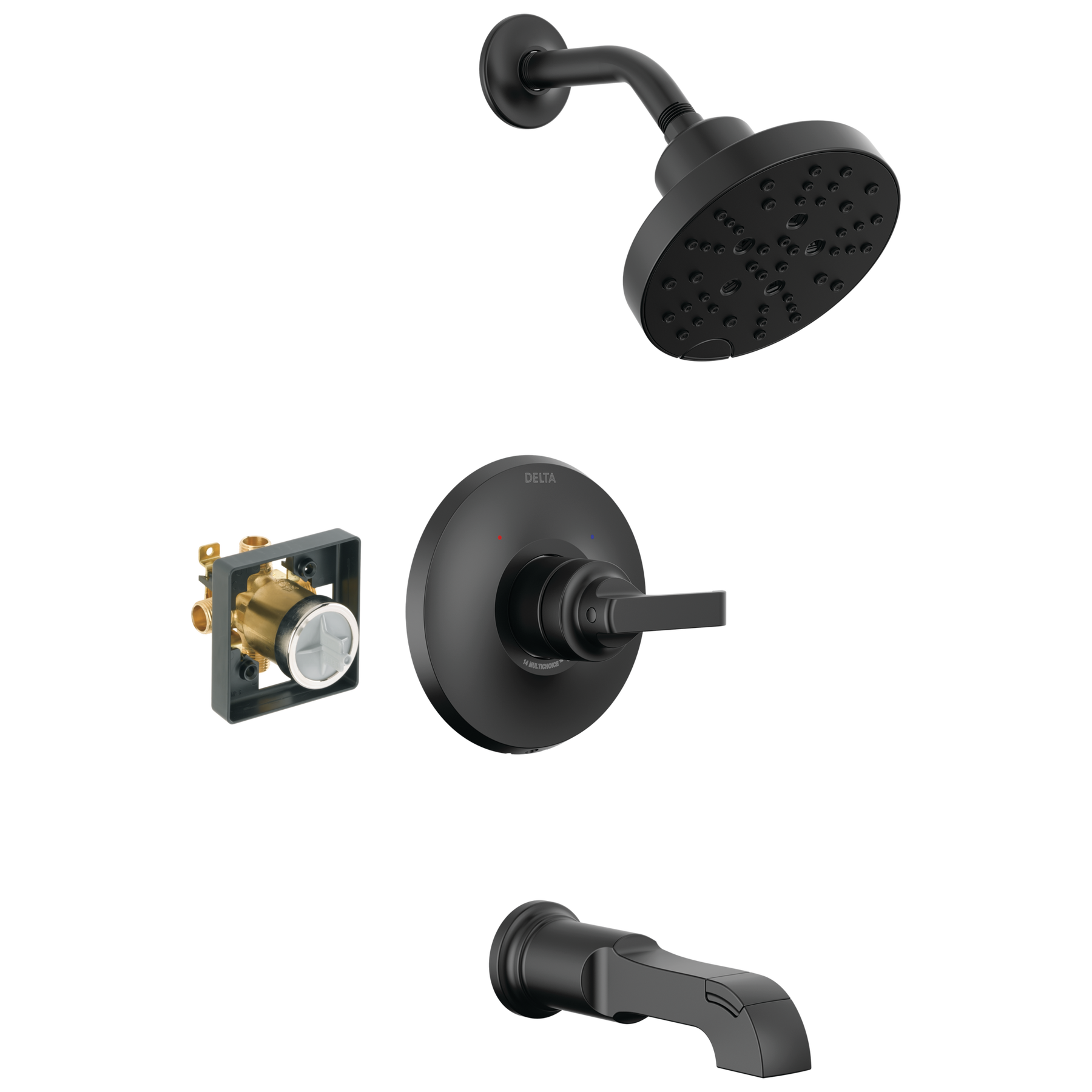 Tub Shower Trim with Universal Rough Bundle - 14S