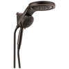 HydroRain&reg; H2Okinetic&reg; 5-Setting Two-in-One Shower Head (Recertified)