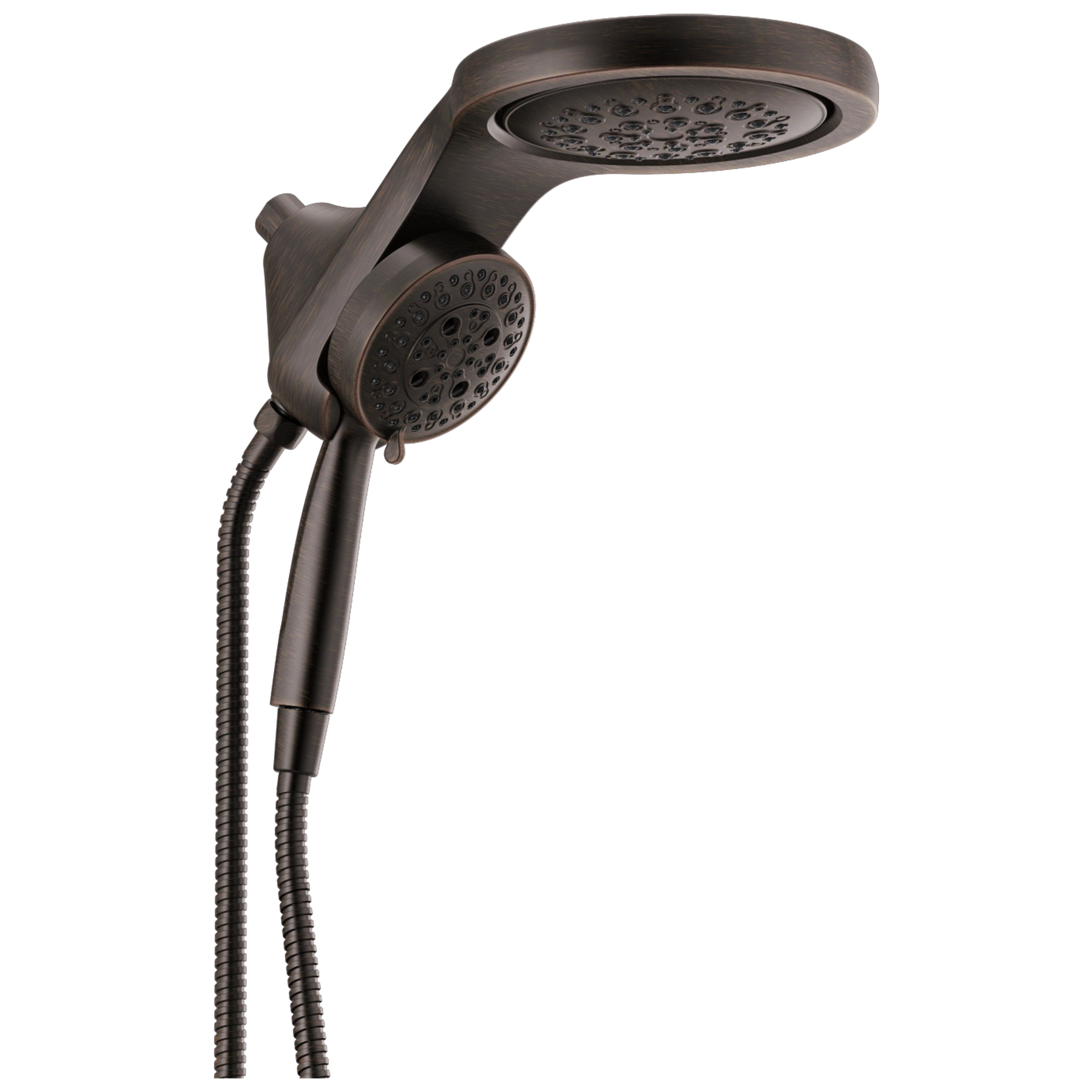 HydroRain&reg; H2Okinetic&reg; 5-Setting Two-in-One Shower Head (Recertified)