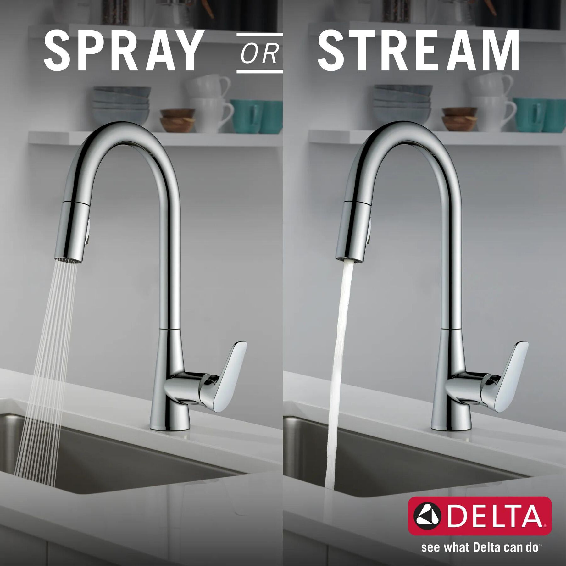 Single Handle Pull-Down Kitchen Faucet