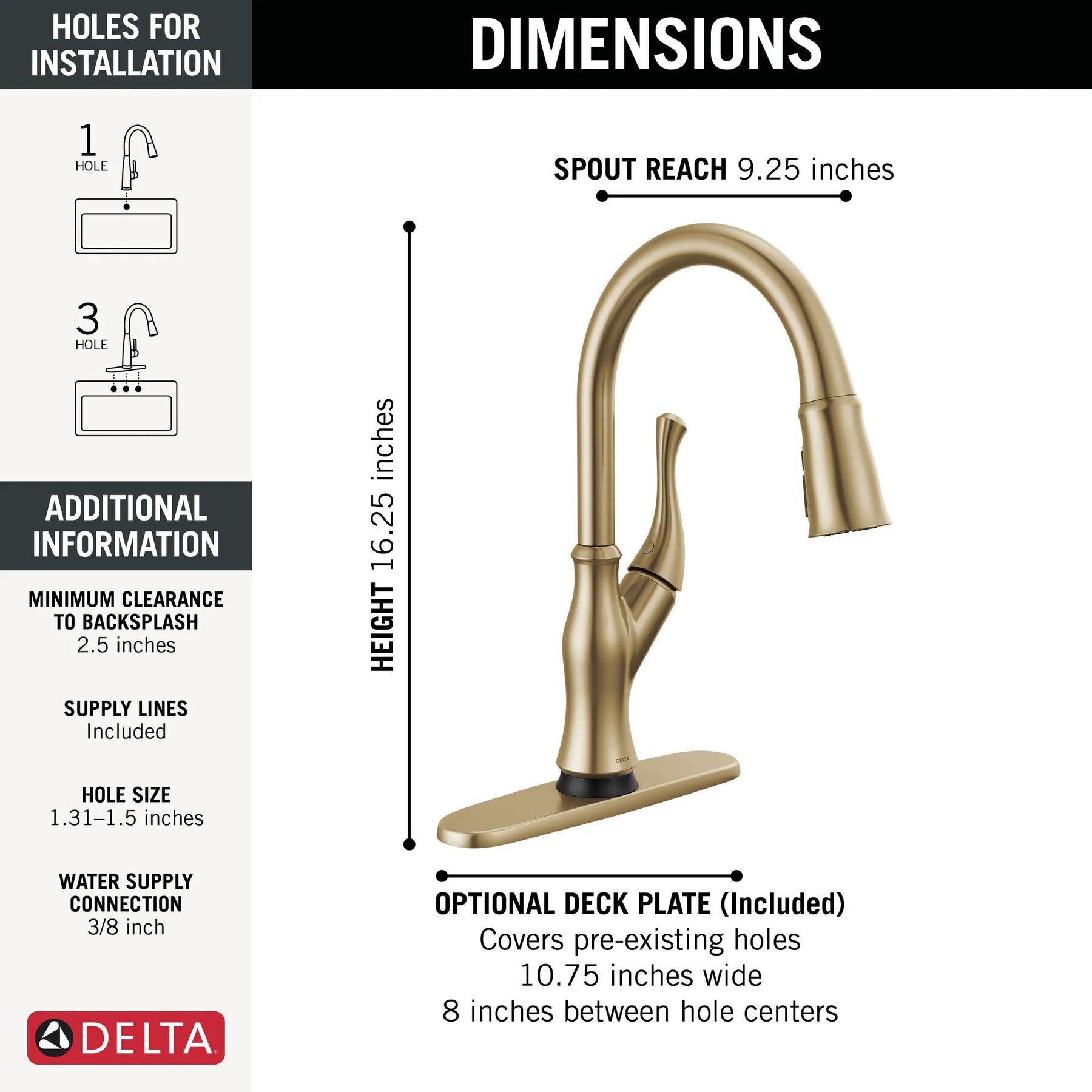 Single-Handle Pull-Down Kitchen Faucet with Touch<sub>2</sub>O&reg; Technology Technology
