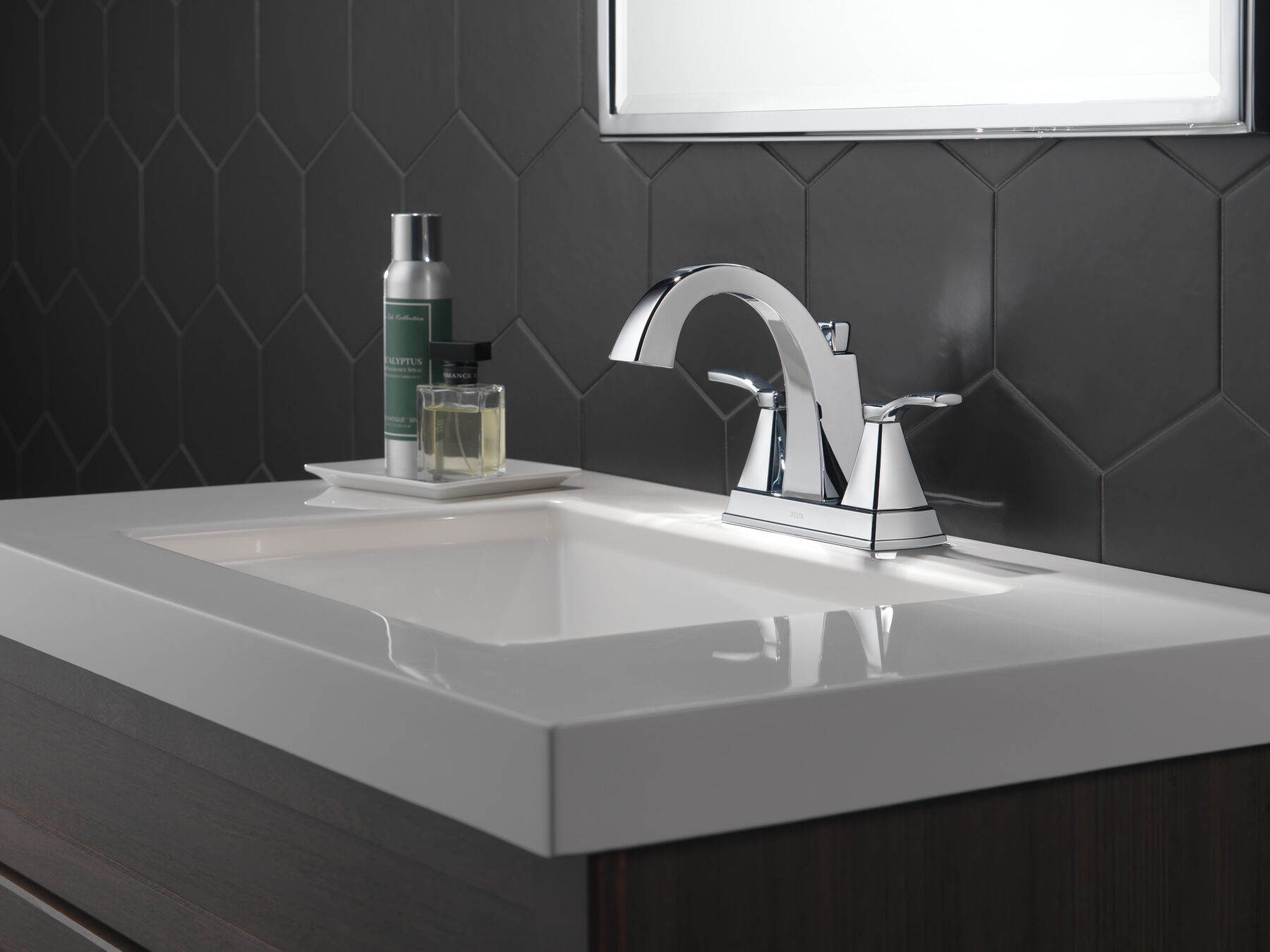 Two Handle Centerset Bathroom Faucet