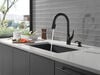 Single Handle Pull-Down Kitchen Faucet with Soap Dispenser and ShieldSpray Technology