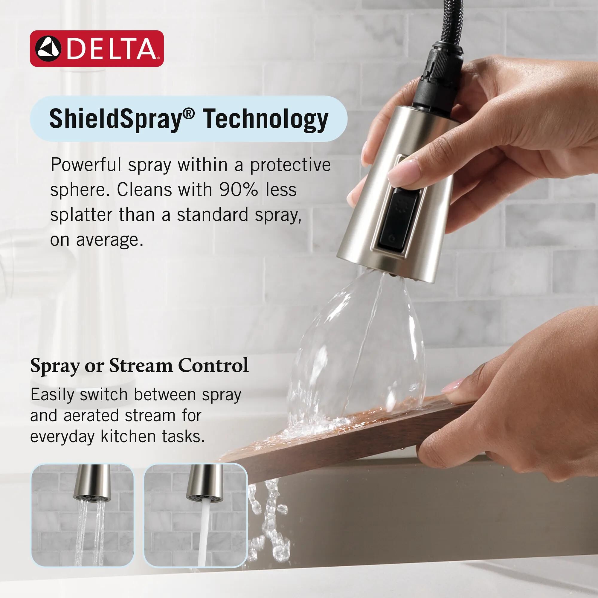 Single Handle Pull-Down Kitchen Faucet with Soap Dispenser and