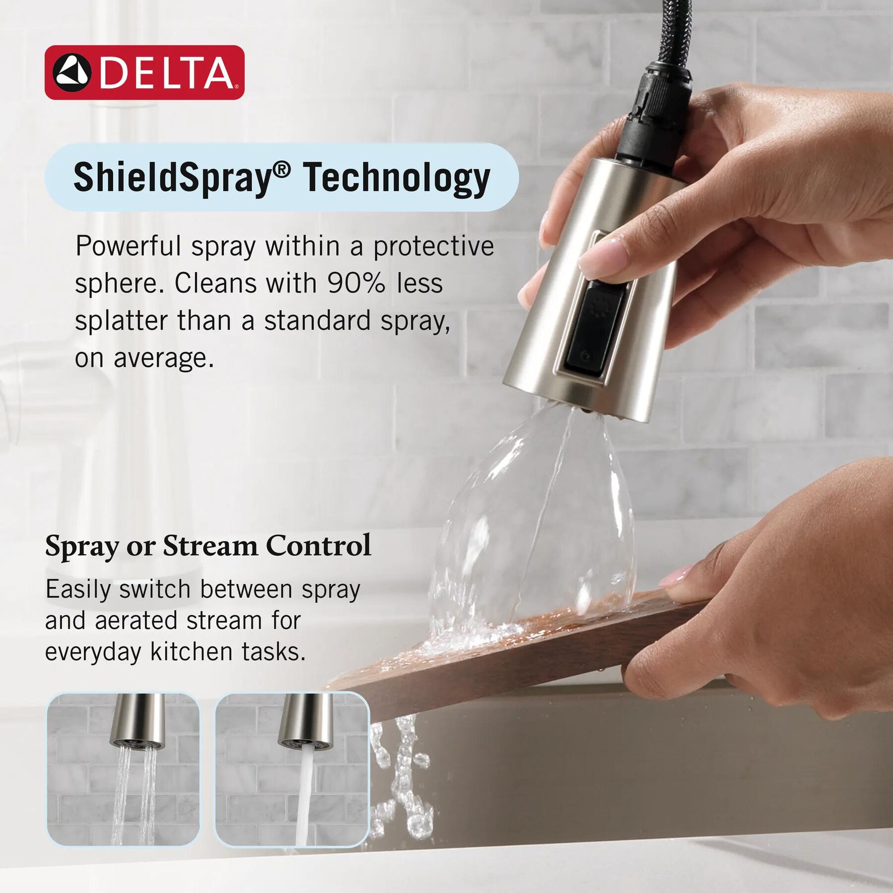 Single Handle Pull-Down Kitchen Faucet with Soap Dispenser and Touch<sub>2</sub>O&reg; Technology