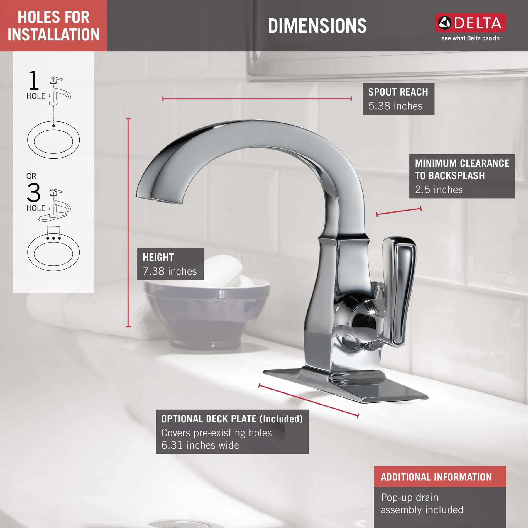 Single Handle Bathroom Faucet