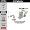 Two Handle Widespread Bathroom Faucet