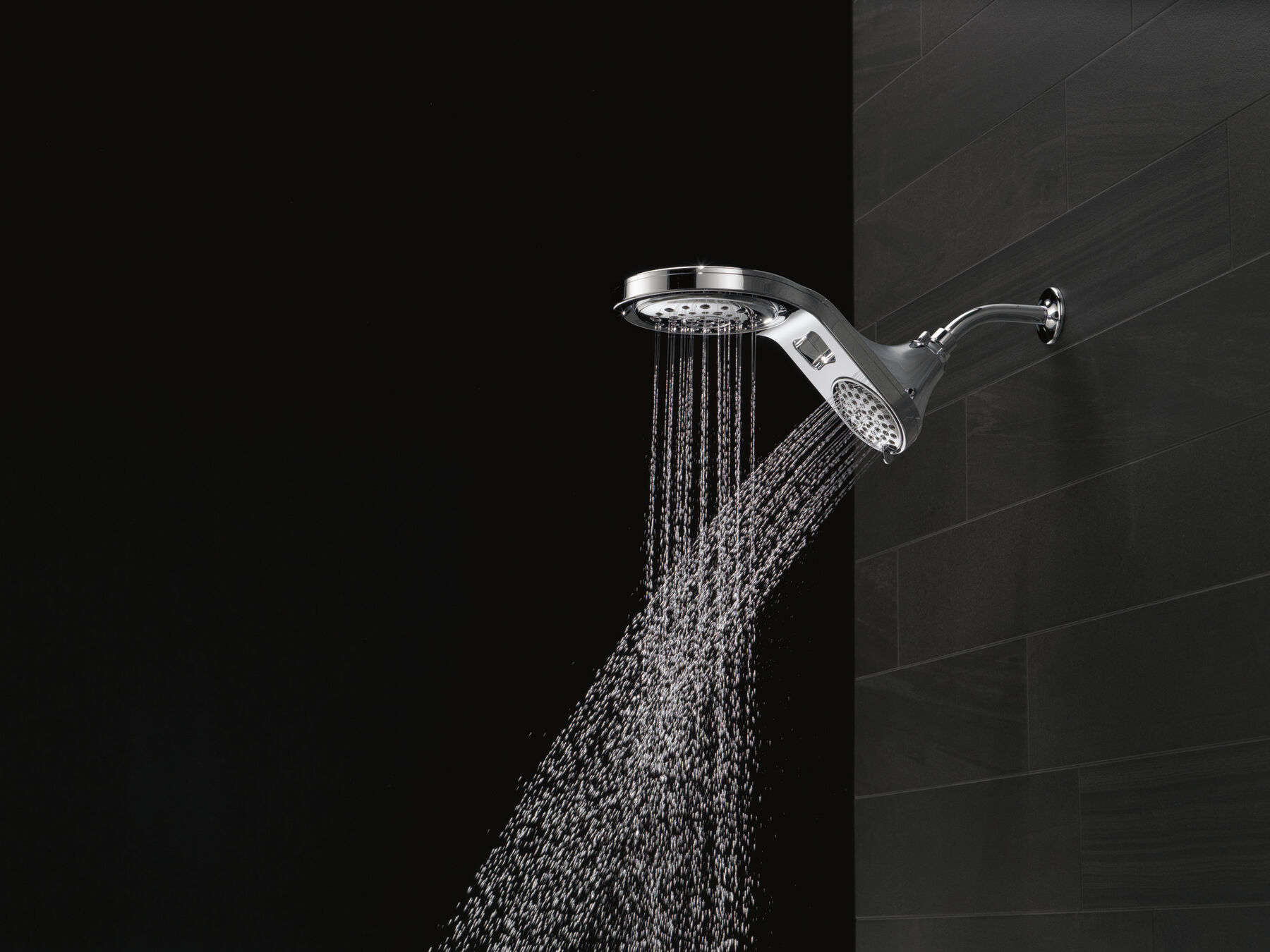 HydroRain&reg; 5-Setting Two-in-One Shower Head