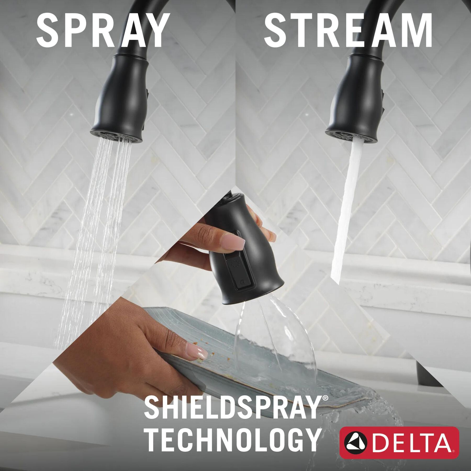 Single Handle Pull-Down Kitchen Faucet With ShieldSpray&reg; Technology