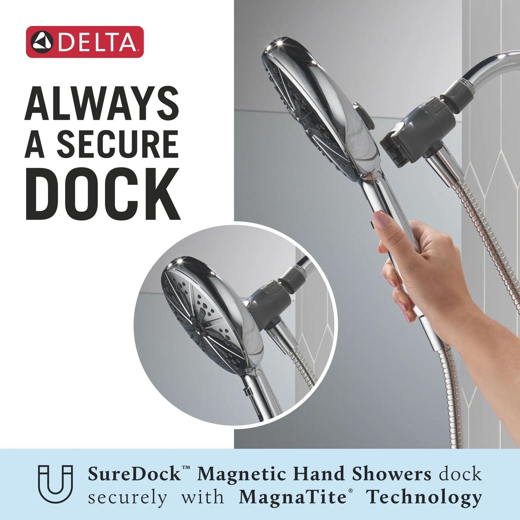Standard Shower Filter with 6-Setting Showerhead and Mount Bundle