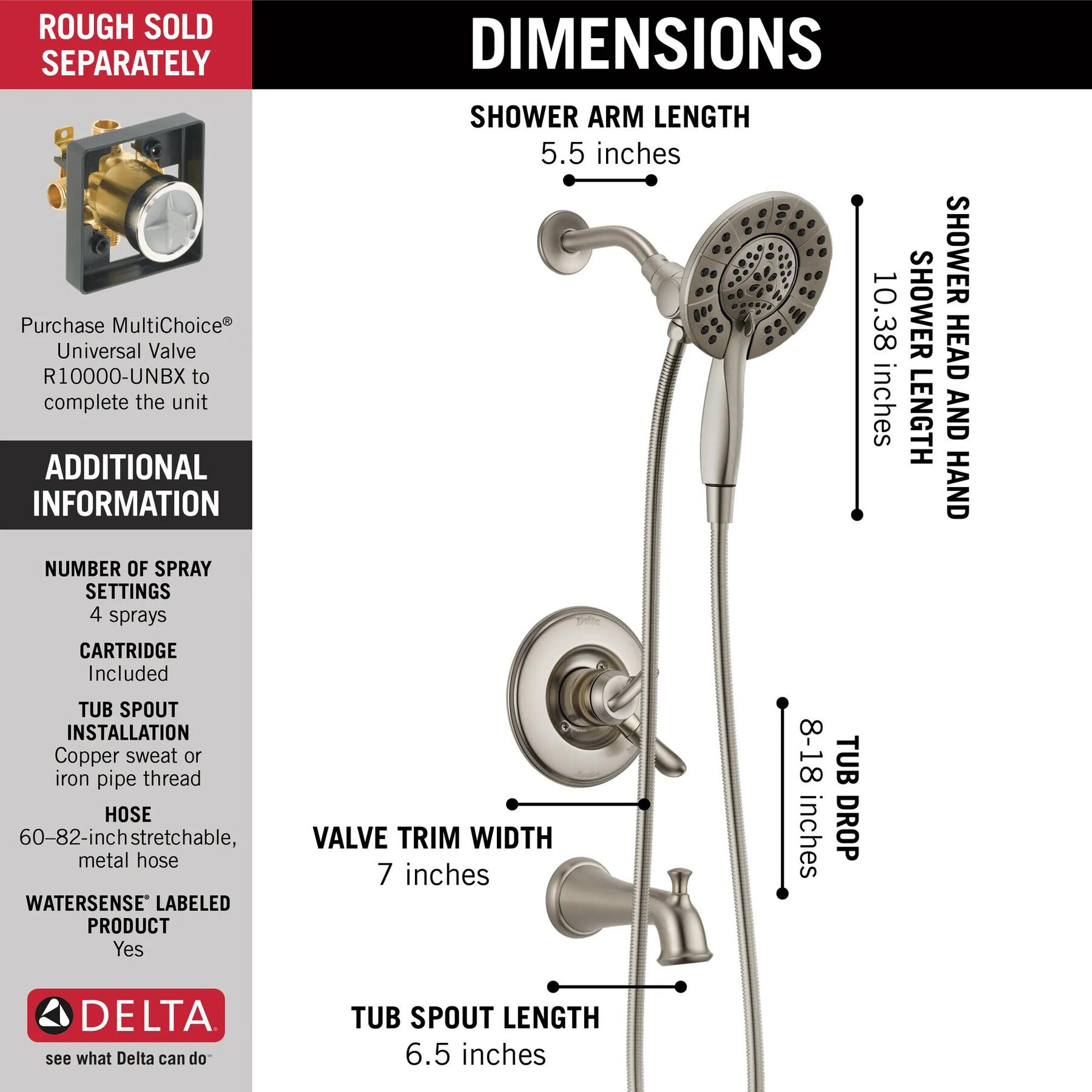 In2ition&reg; Tub/Shower Trim 17S (Recertified)