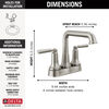 Two Handle Centerset Bathroom Faucet