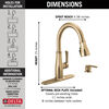 Single Handle Pull-Down Kitchen Faucet with Soap Dispenser and ShieldSpray &reg; Technology (Recertified)