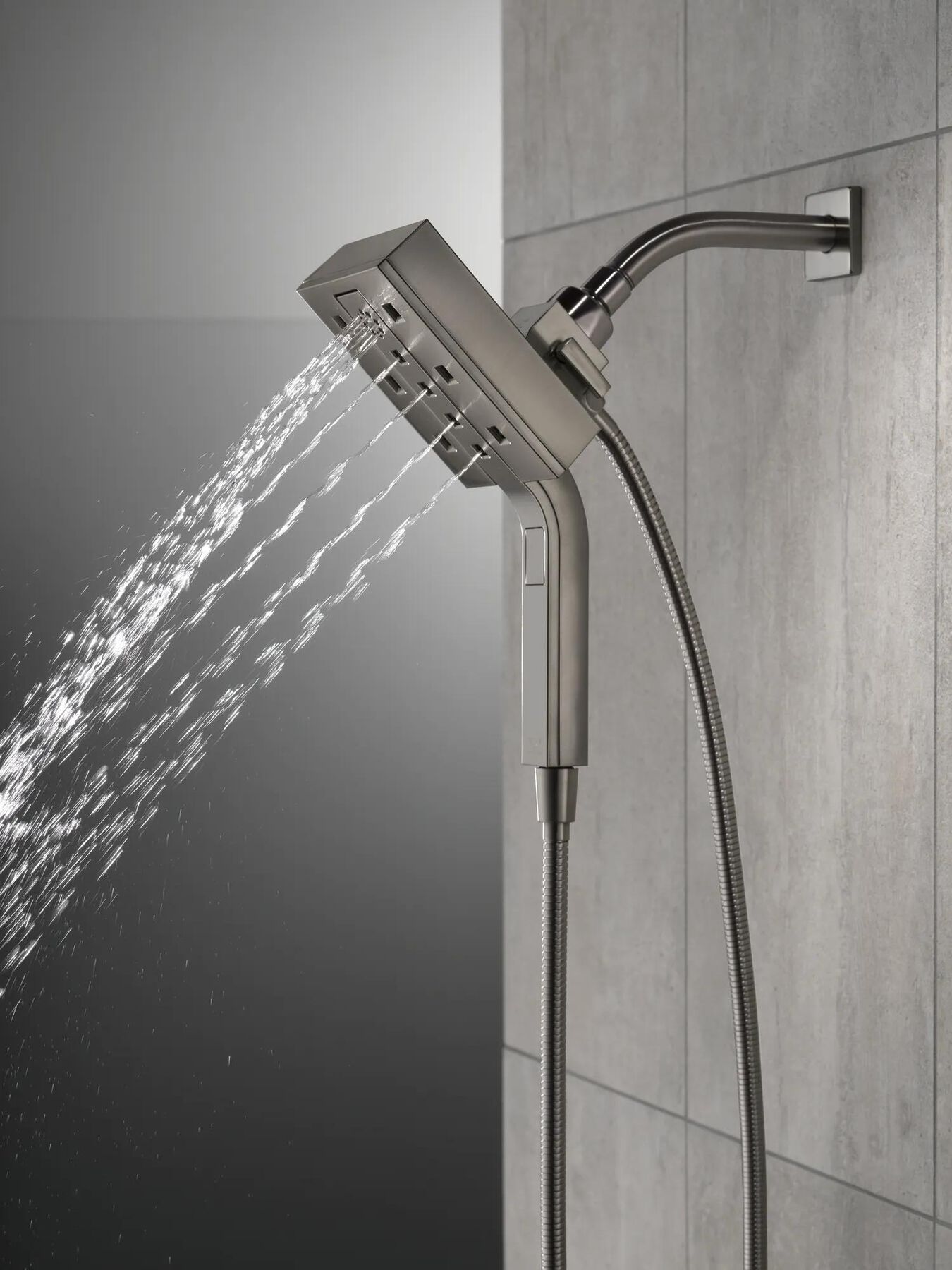 H<sub>2</sub>Okinetic&reg; In2ition&reg; 4-Setting Two-in-One Shower