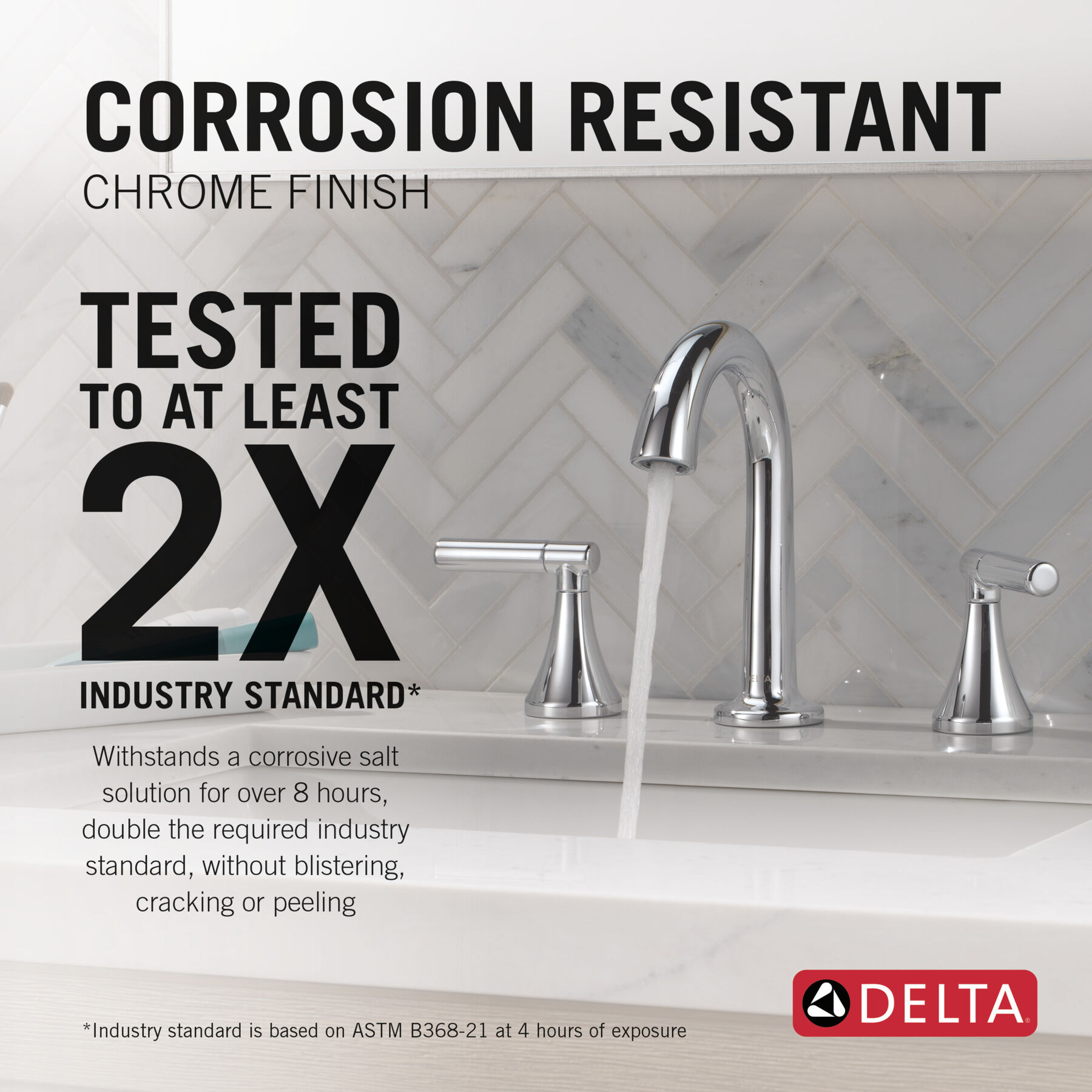Widespread Lavatory Faucet with 14 Series Tub Shower Trim and Rough Bundle